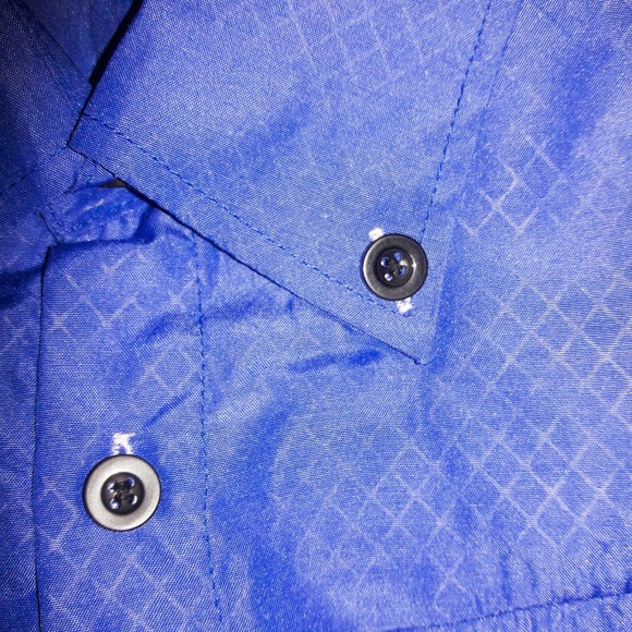 Men's Royal Blue Long Sleeve Slim Fit Dress Shirt - Picture 5 of 6